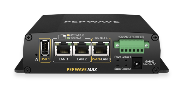 Pepwave MAX HD2 Mini Router w/ 2 Cat 6 LTE Advanced Modems